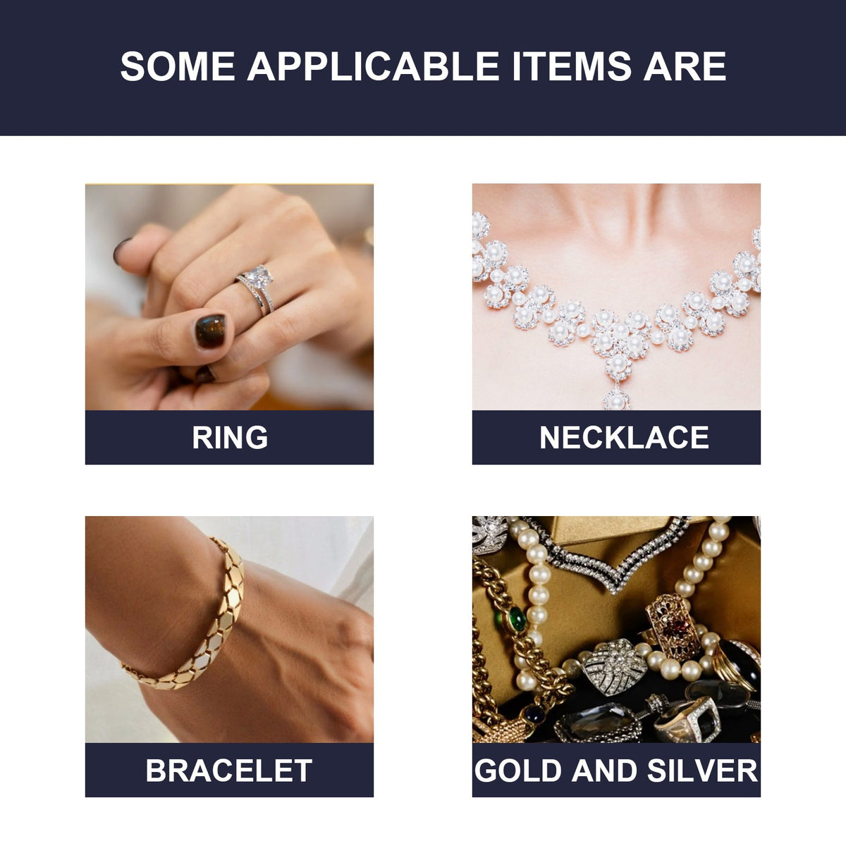 Jewelry Cleaner, Gold And Silver Jewelry Watches Diamond Ring Jewelry Decontamination Anti-Oxidation Cleaner