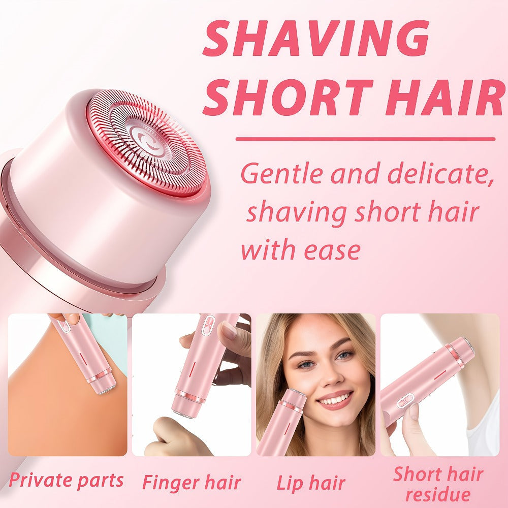 Bikini Trimmer for Women 2-in-1 Dual Head IPX7 Waterproof Electric Shaver Body Hair Trimmer Facial Hair Remover Bikini Undera