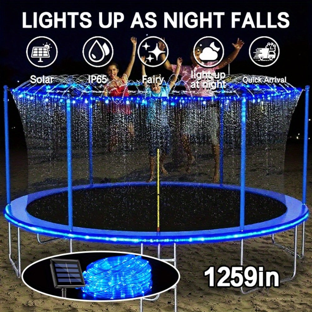 Solar Trampoline Rope Lights with Separate Panel, 50 or 100 LEDs and Multicolor, White or Blue Options — image 12