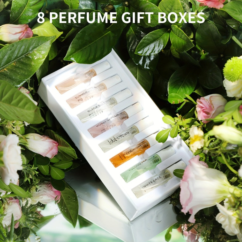 Perfume Gift Set LASTAR Eight-Piece Spray Bottle Collection in White Gold Box with Fitted Insert for Women — image 6