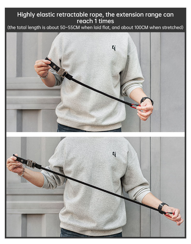 Func. tool rope, equip. tools, phone anti-loss hooks, bag & pant dec. ropes