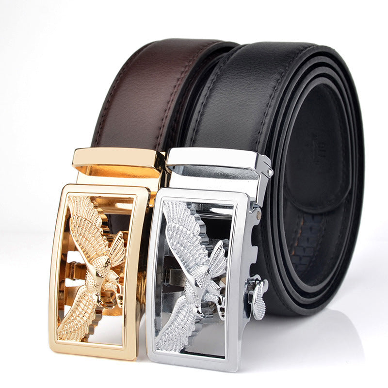Mens Automatic-Buckle Business-Casual Belt