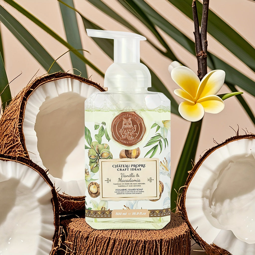 Foaming Hand Soap 500ml Moisturizing Gentle Foam Soap 8 Scents Vanilla Coconut Citrus Floral Fruity Deeply Hydrating Soft Han