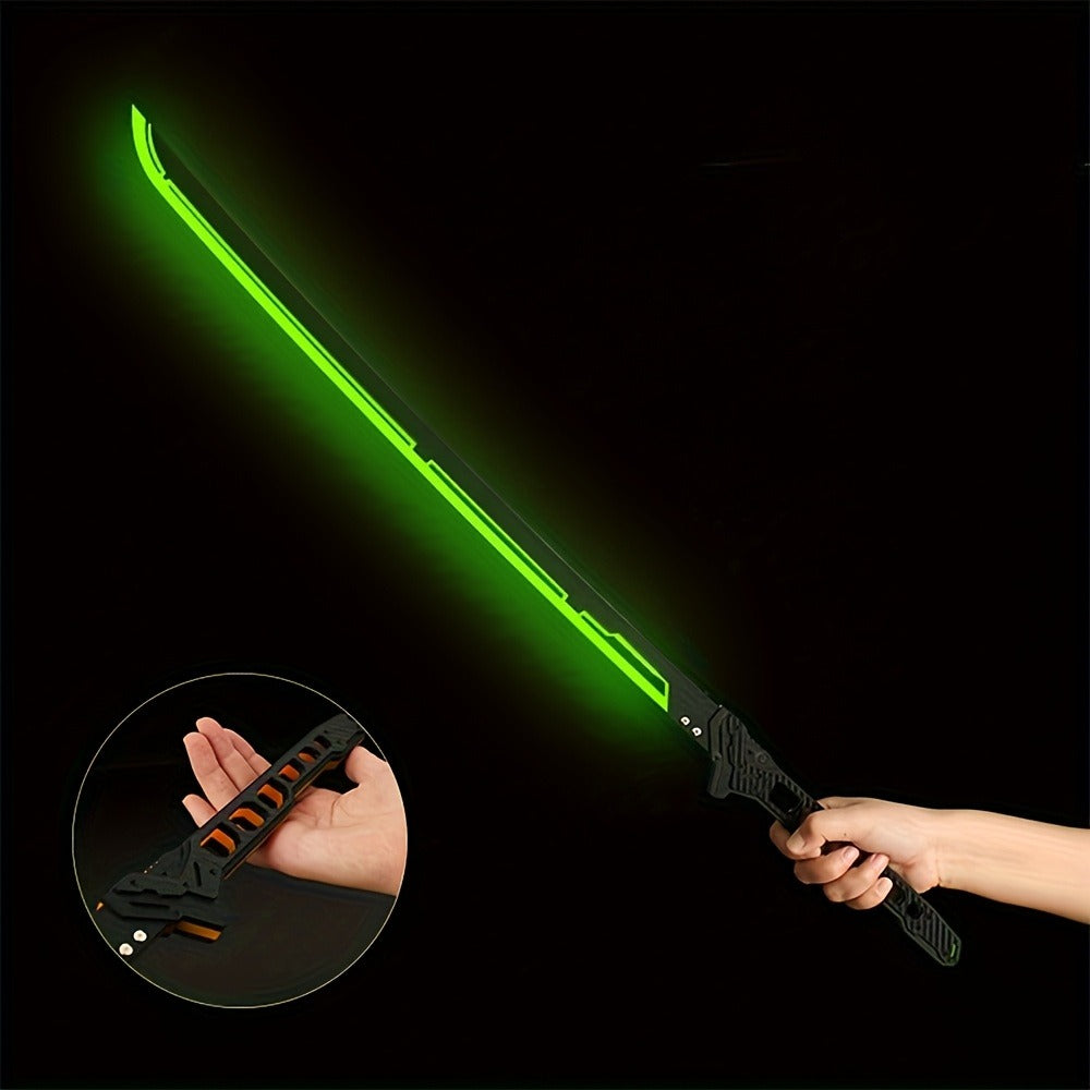 LED Cyberpunk Katana Prop 80cm Acrylic Luminous with the Listed Color, Size or Set Options for Everyday Use — image 8