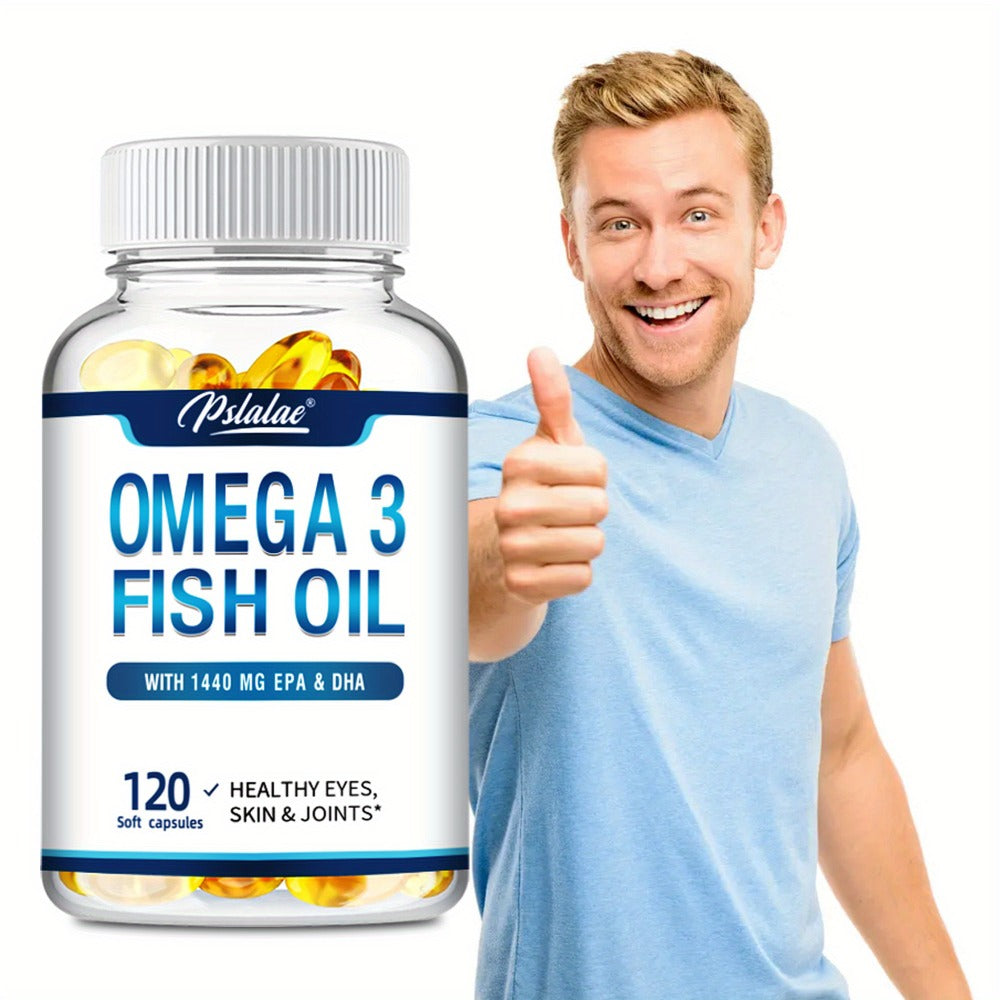 Triple Strength Omega-3 Fish Oil Softgels 120 Capsules with High-Potency EPA & DHA, Heart, Brain — image 7