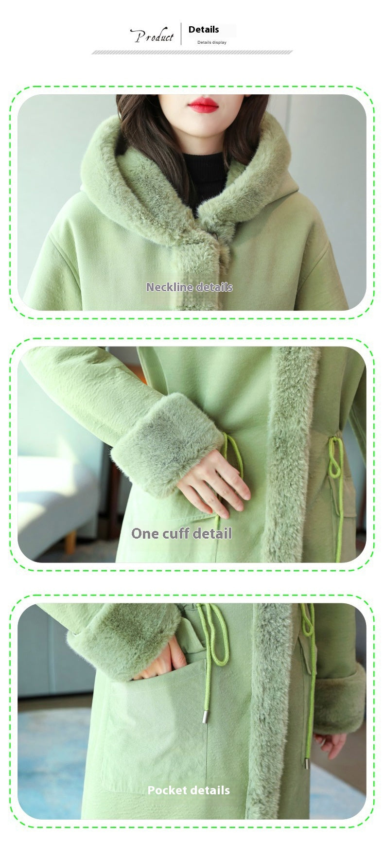 Winter Cotton-padded Jacket Fur Coat Women