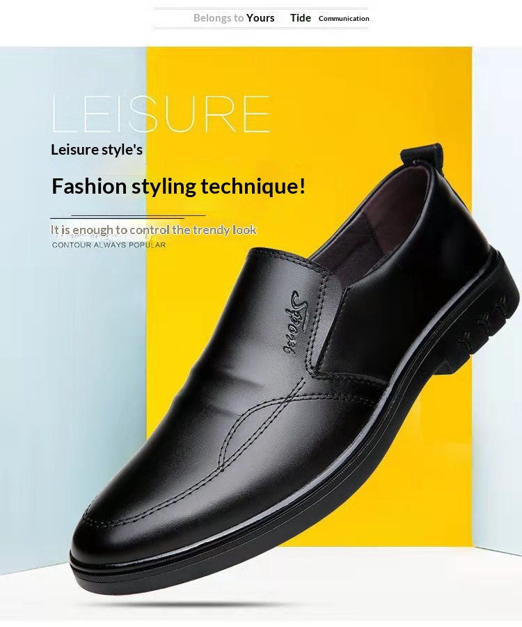 Mens Breathable Casual Business Leather Shoestrendy And Versatile