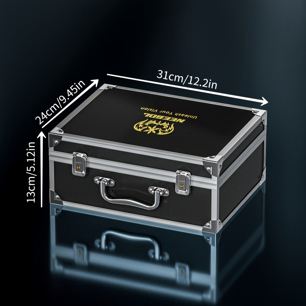 Large Aluminum Tattoo Case Organizer Storage Box Carrying Case for Tattoo Tools Nail Art Makeup Cosmetics Portable Travel Tra