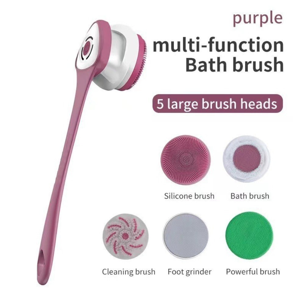 Electric Body Scrubber with Long Handle for Back Face and Full Body — image 5