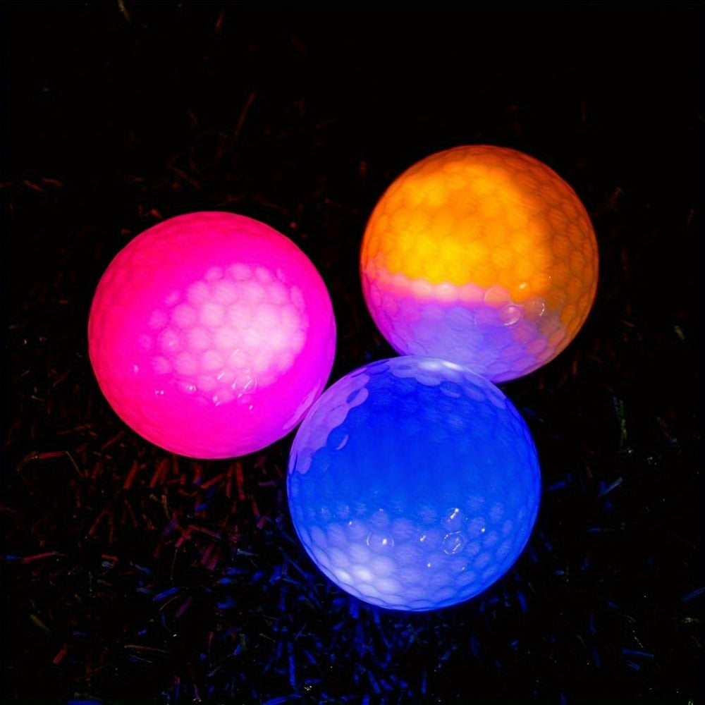 LED Golf Balls Glow in the Dark, Ultra-Bright 3-LED Night Golf Balls with 8-Min Reset Timer & Mesh Bag — image 7