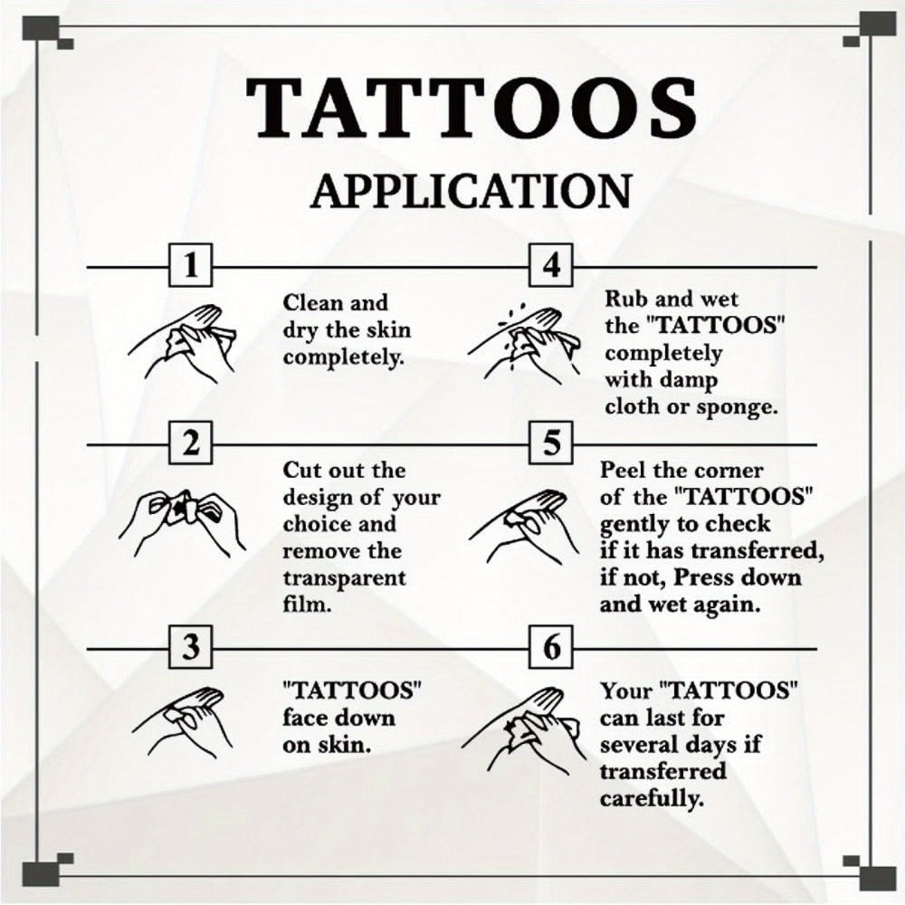Ocean Animals Temporary Tattoo Stickers 12 Sheets 48 Designs Underwater Sea Creatures Cartoon Vibrant Body — image 7
