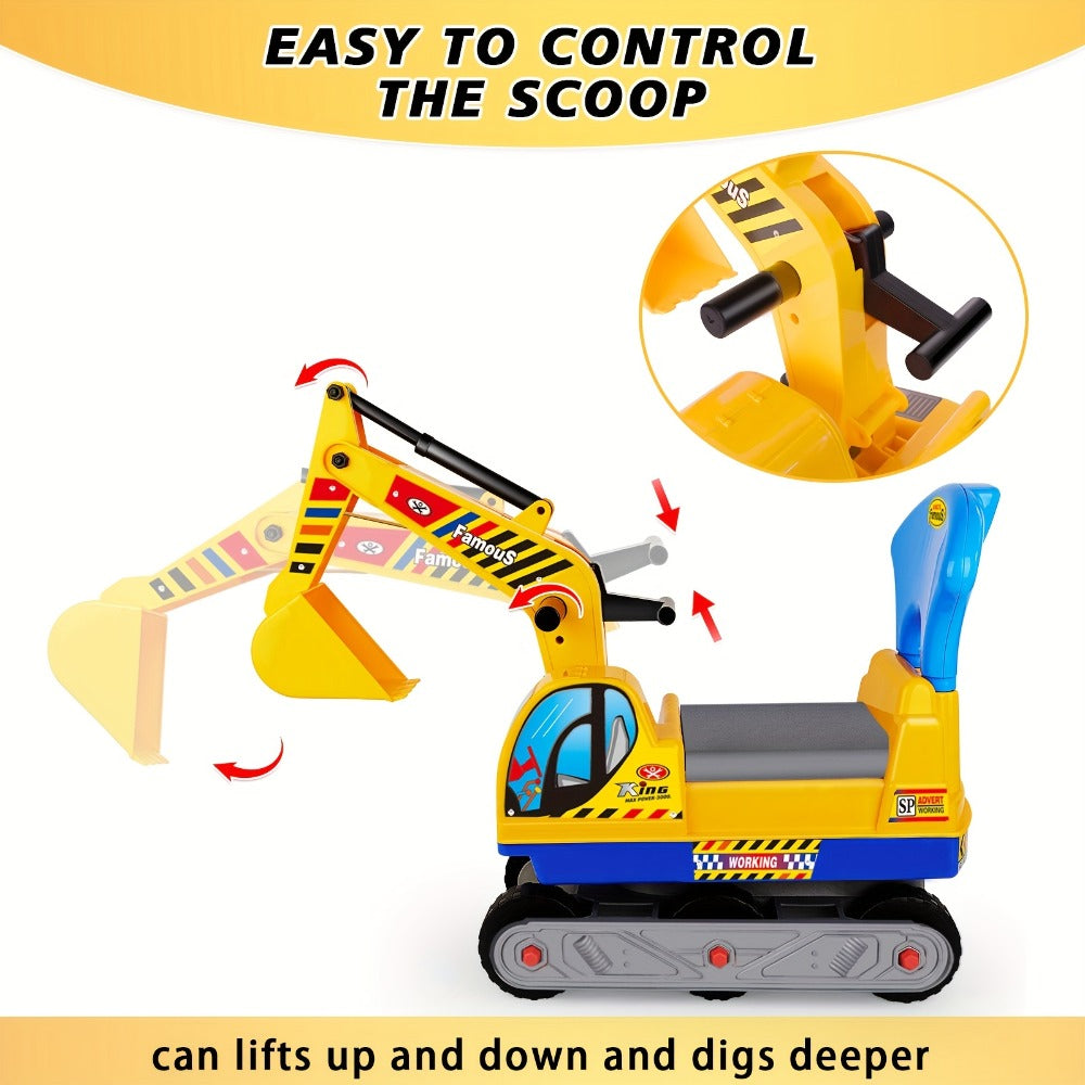 Kids Ride-On Construction Truck Large Manual-Powered Engineering Vehicle with the Listed Color, Size or Set Options for Every