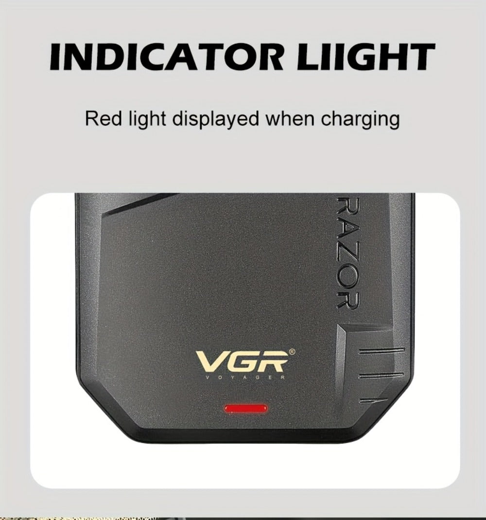 Electric Shaver VGR Cordless Foil Razor with USB Rechargeable Power in Black, Models V-363 or V-375 — image 10