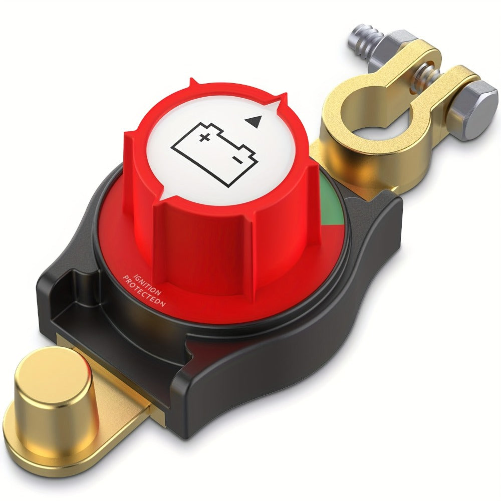 Battery Disconnect Switch 1000A Heavy Duty Manual Lever On/Off Negative Cut-Off with Screw Terminals for Car Truck Boat RV Ma