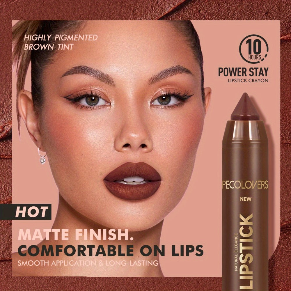 Non-Smearing Contour Lip Liner Set 6 Pcs, Smooth Paste Matte Formula Precise Definition, for Makeup, Travel and Everyday Vani
