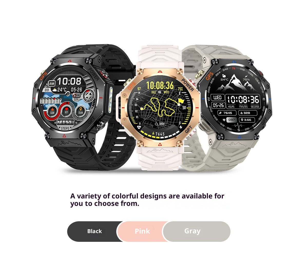 Men's Smart Watch Bluetooth Calling GPS Outdoor Sports Hand
