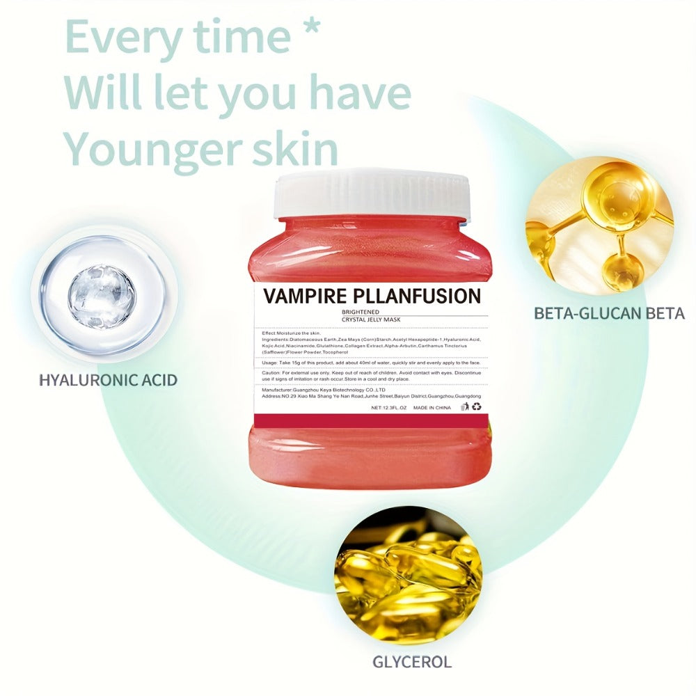 Lactic Acid Jelly Peel-Off Face Mask 12.3 fl oz - Vampire Plasma Exfoliating Mask for Bath Time, Home Spa and Personal Care —