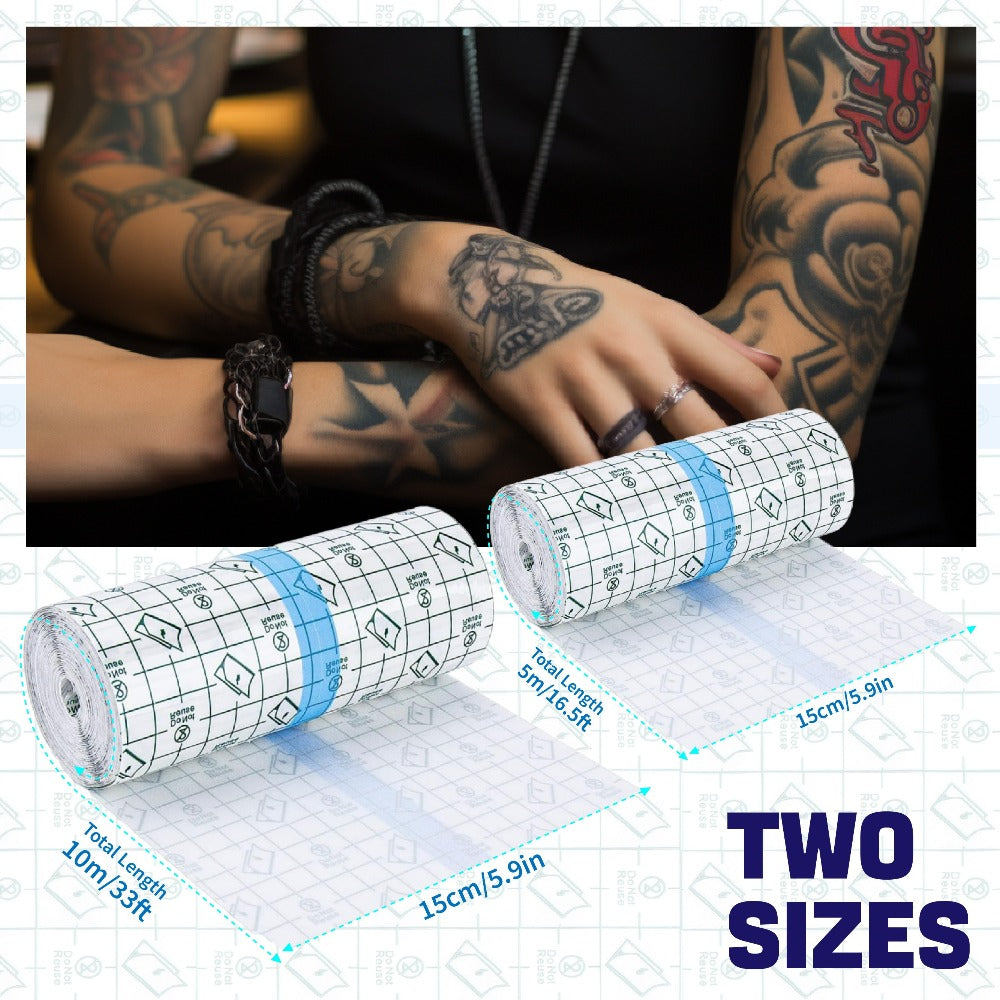 Tattoo Bandage Roll Clear Second Skin Film for New Tattoo Healing for Temporary Body Art, Festivals and Costumes — image 6