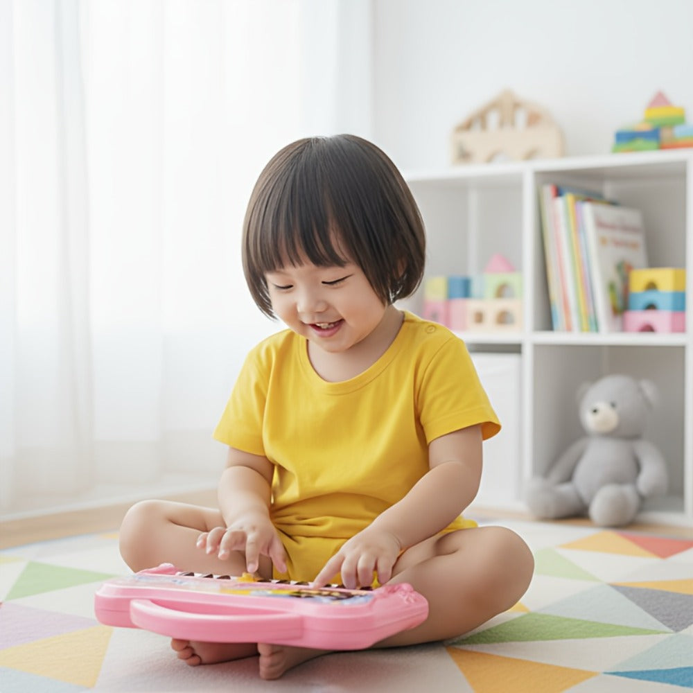 Kids Mini Piano Keyboard 13 Keys, Portable Electronic Music Toy for Toddlers with the Listed Color, Size or Set Options for E
