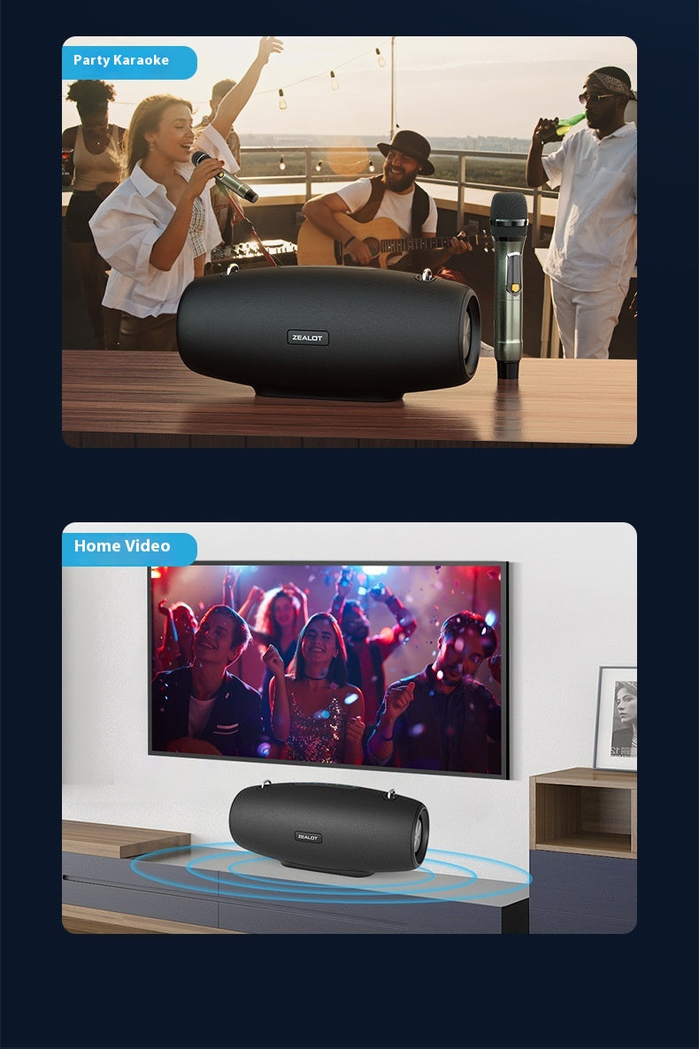 High-Power Square Dance Bluetooth Family Karaoke Speaker