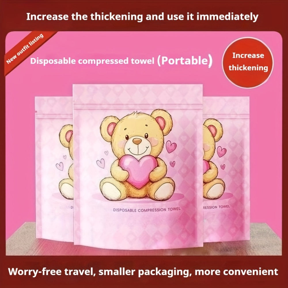 Disposable Face Towels 180 Pcs Soft Thickened Cotton Compressed Cleansing Towel for Women Men, for an Everyday Personal Care 