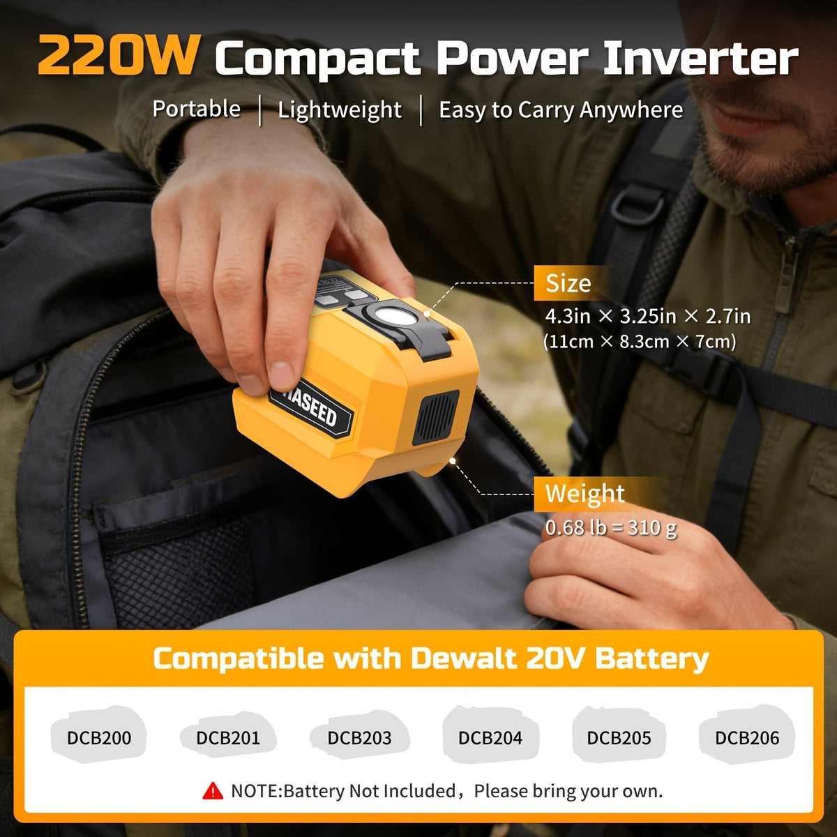Power Inverter for an Everyday Personal Care Routine, with the Listed Configuration, for Everyday Use and Organized Storage —