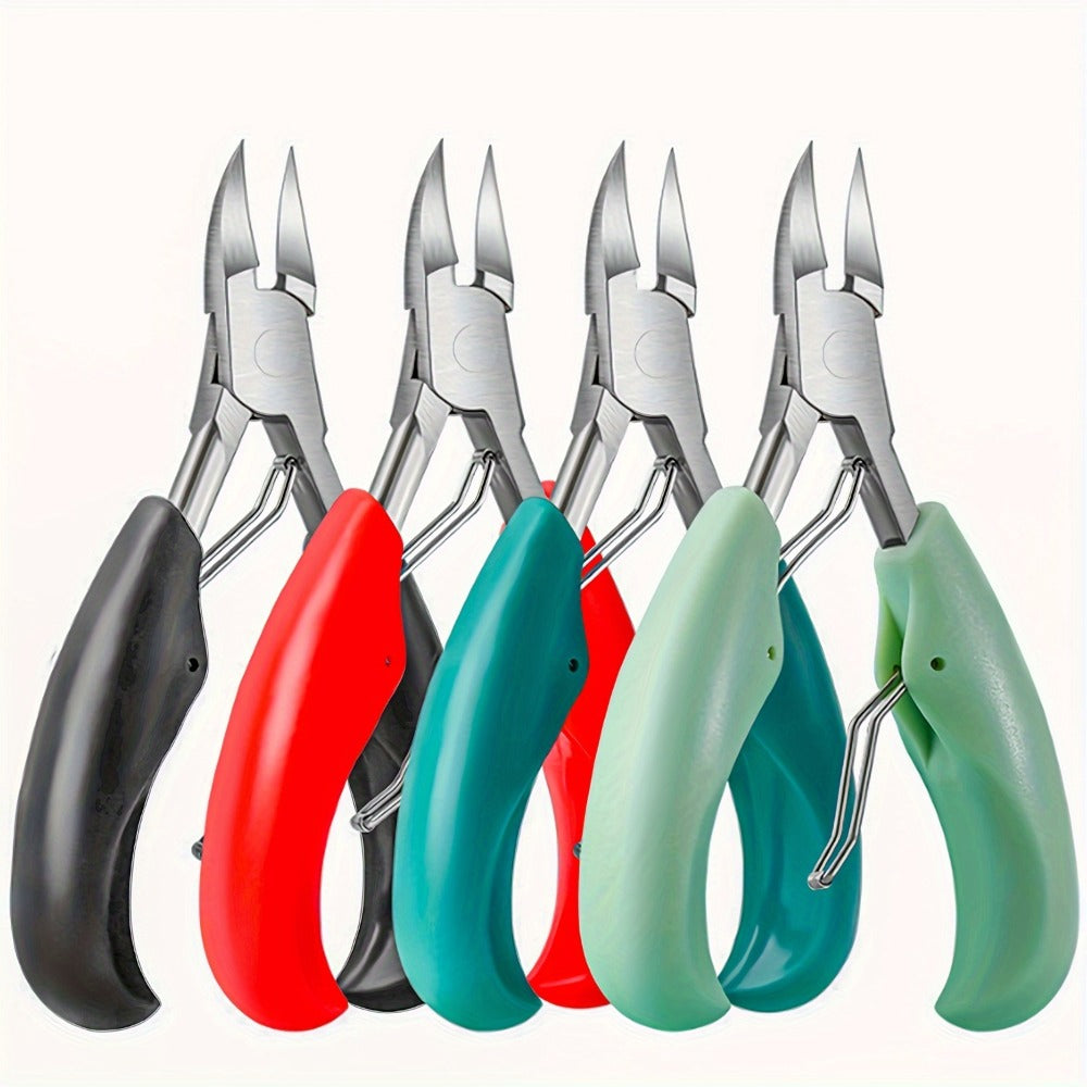 Toenail Clippers for Thick Nails & Ingrown Toenails 3 Pack Sharp Curved Blade Surgical Steel – Double Spring Ergonomic Podiat