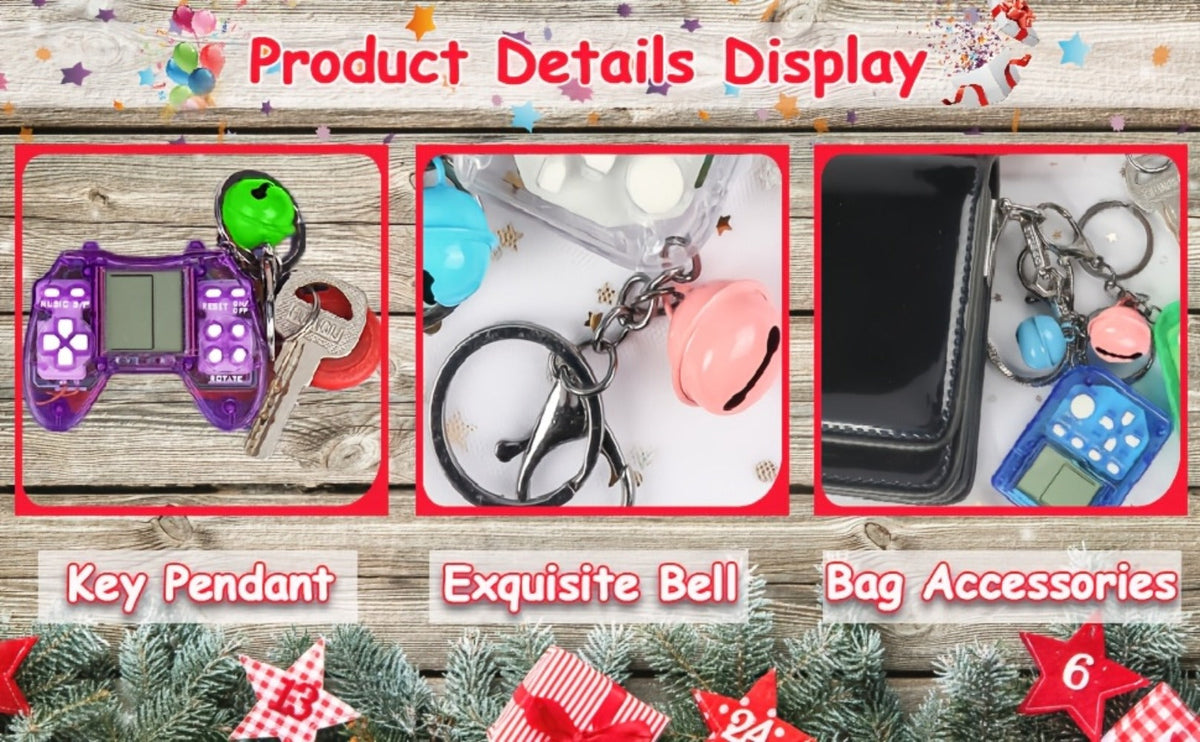 Party Favors Gaming Controller Keychains, 12-Piece Mini Backpack-Clip Set for Game-Themed Events — image 8