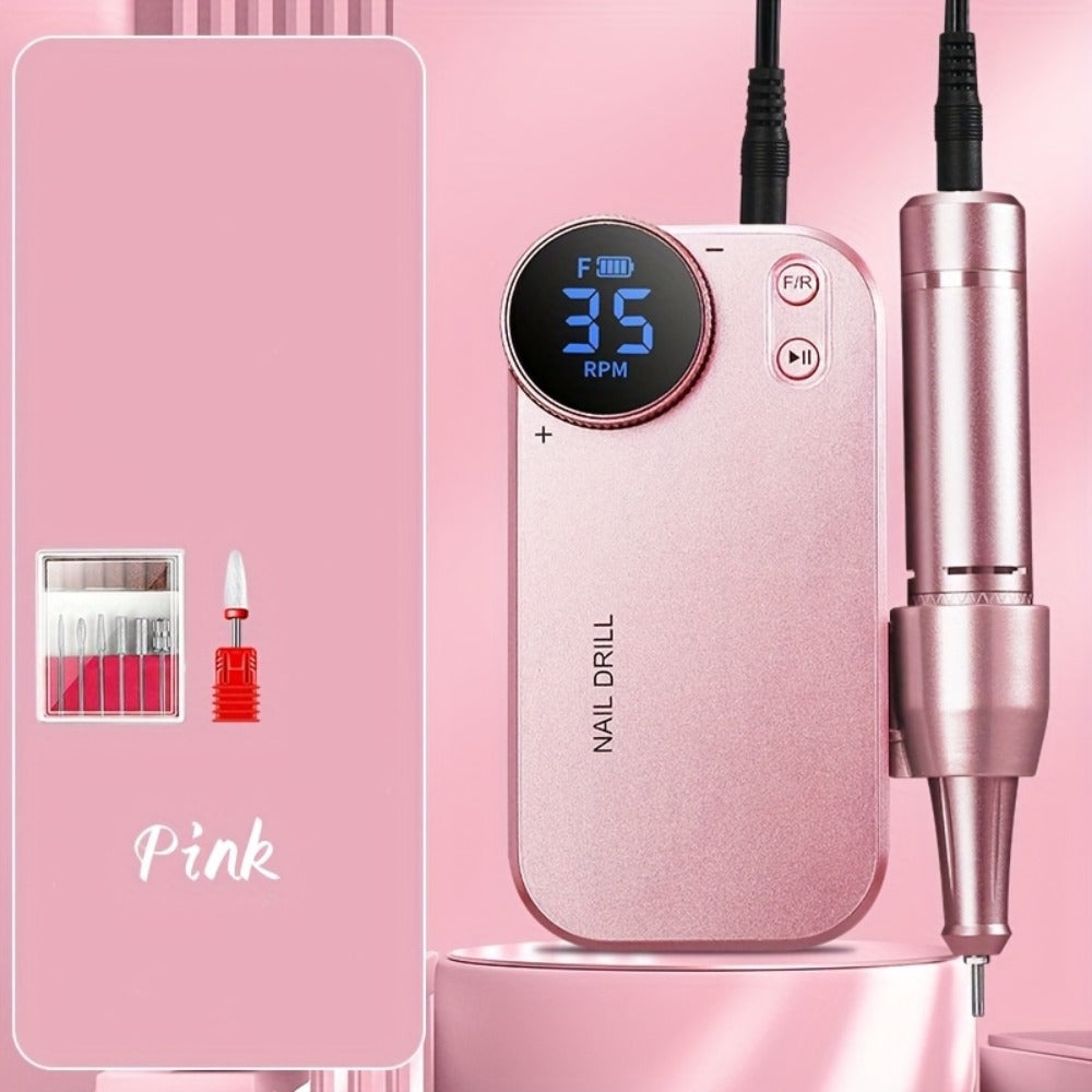 Electric Nail Polisher & Buffer Rechargeable High Power, Professional Manicure Pedicure Machine for Nail — image 5
