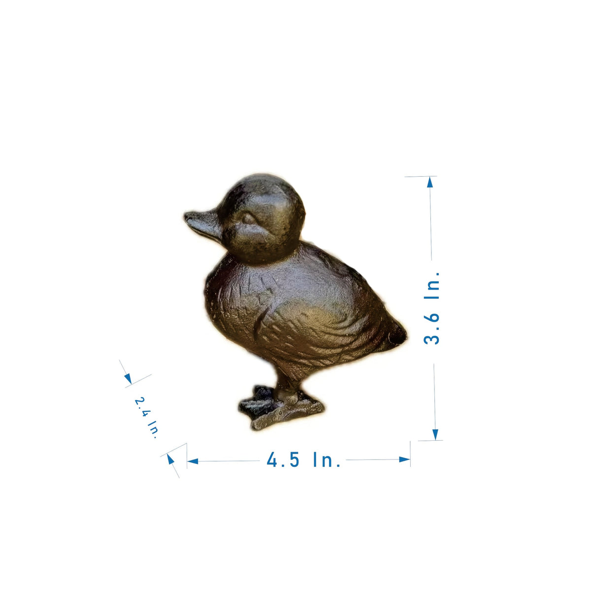 Garden Duck Statue Cast Iron Outdoor Lawn Ornament Rustic Farmhouse Metal Sculpture Mother Duck Ducklings Yard Decor Multiple