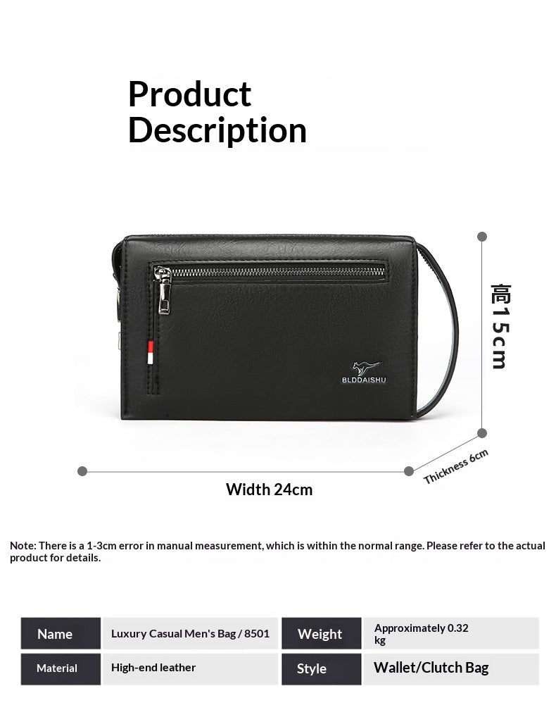 New Mens Wallet With A Combination Lock And Clutch Design