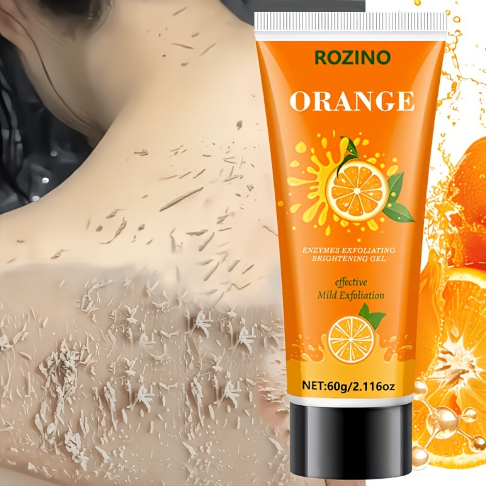 Orange Enzyme Cleansing Gel 60g Aloe Vera Hyaluronic Acid Vitamin C Gentle Exfoliating Deep Pore Cleansing Brightening Moistu