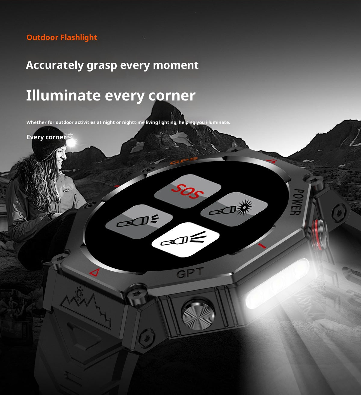 Men's Smart Watch Bluetooth Calling GPS Outdoor Sports Hand