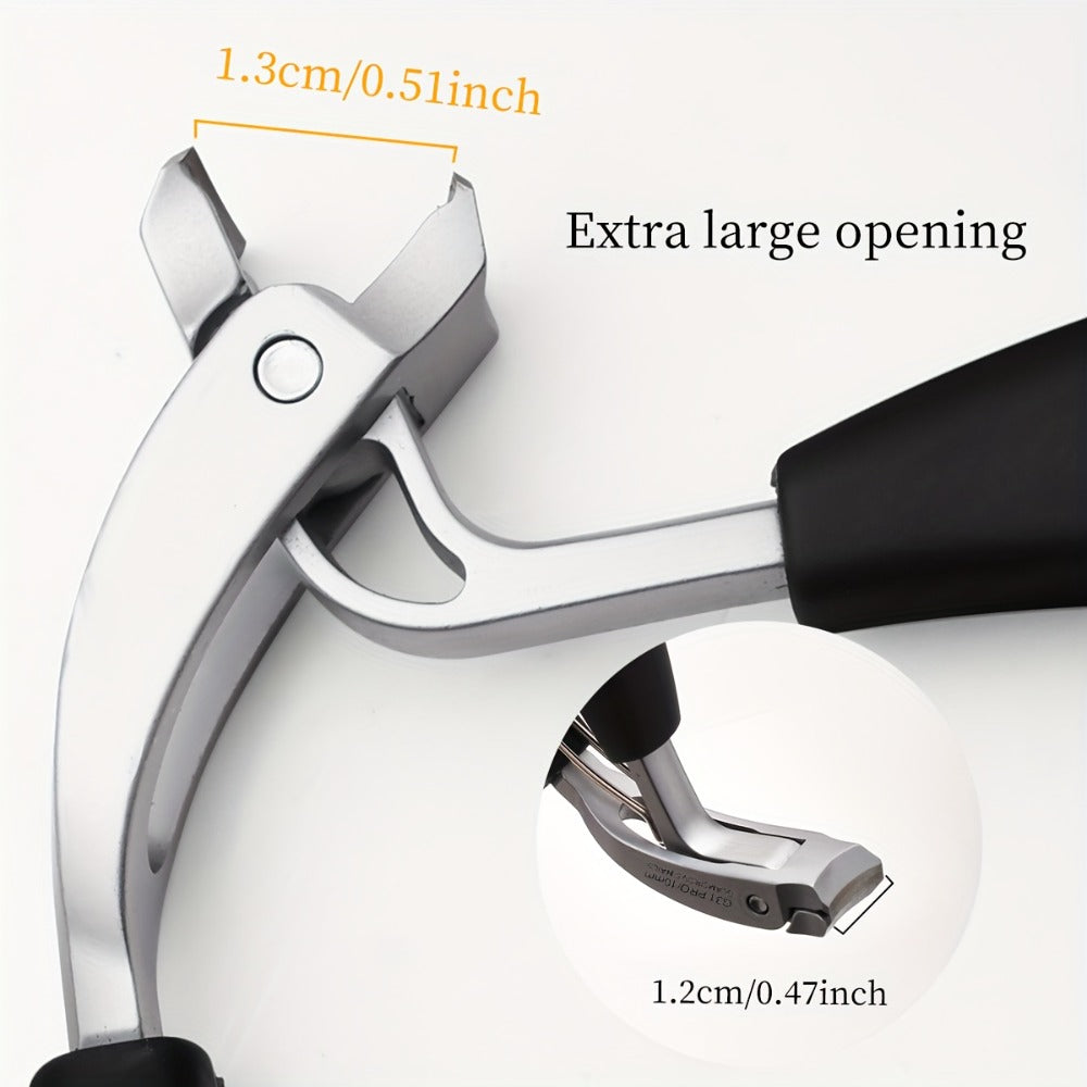 Two-Piece Nail Tool Set with Black-Handle Clipper and Slim Angled Detail Tool in Fitted Shapes — image 6