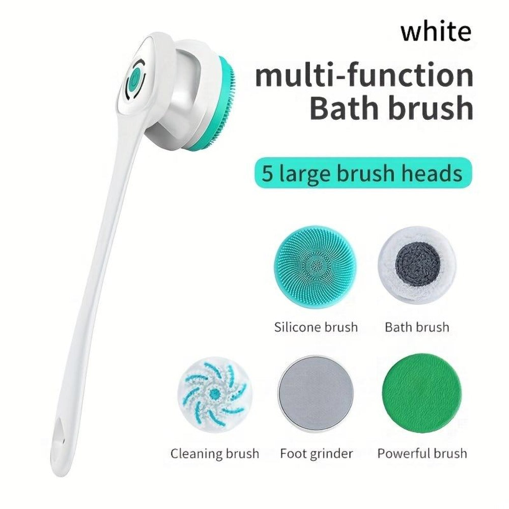 Electric Body Scrubber with Long Handle for Back Face and Full Body — image 11