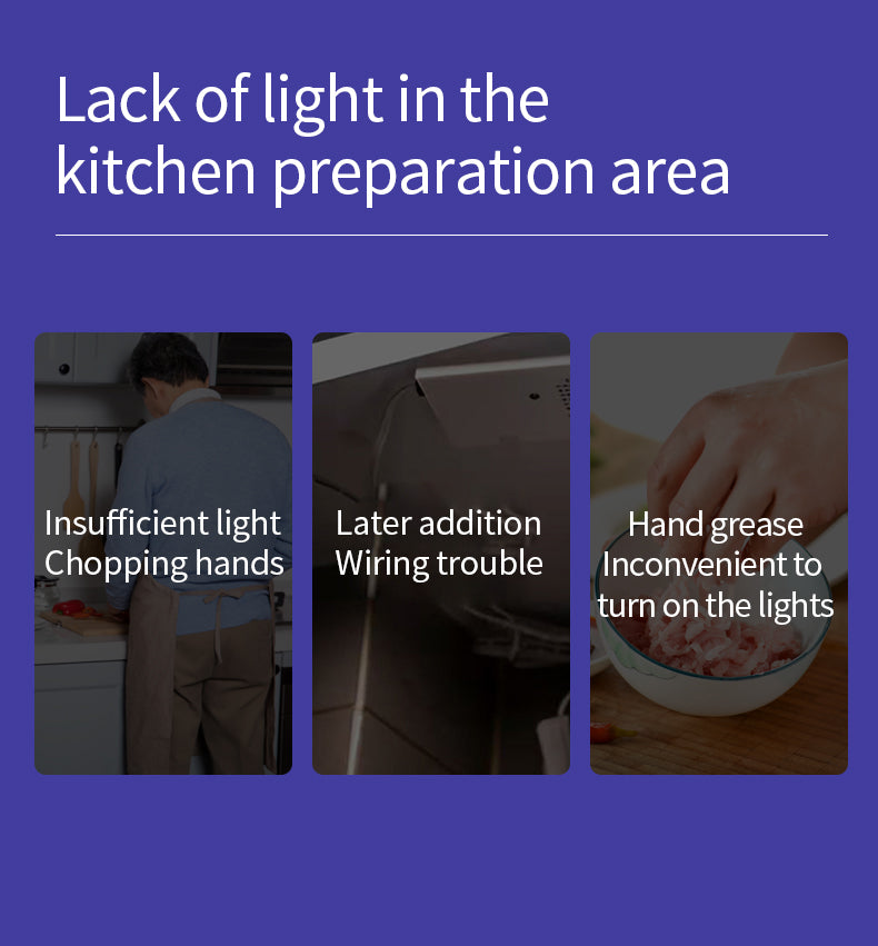 Smart Cabinet Light Clock Timing Sensor Light Removable LED Wardrobe Light Human Body Sensor Light