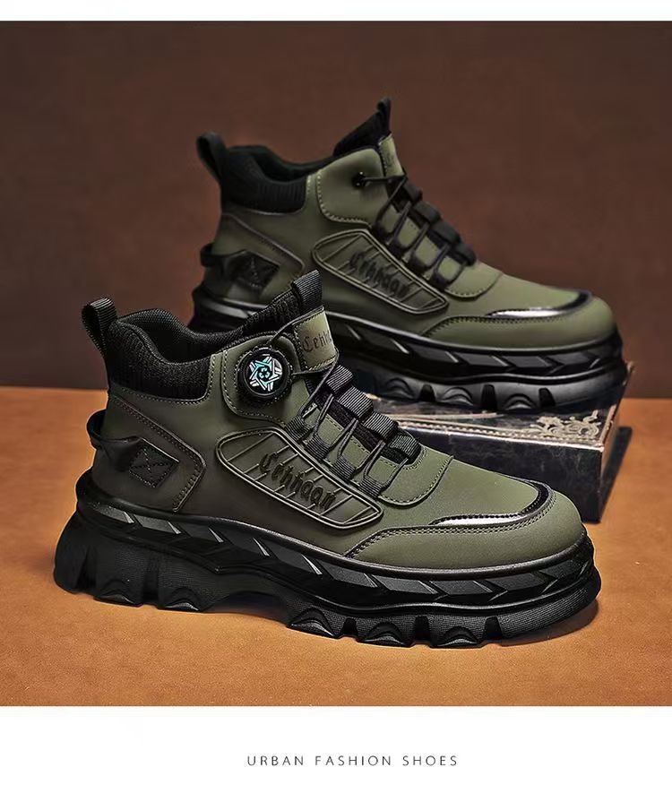 Casual Sports Platform Height-increasing Non-slip Outdoor Work Boots