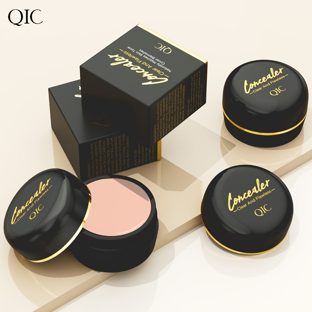 Concealer Cream Set 2pcs Full Coverage – Waterproof Matte Finish, Plant-Based Squalane, Buildable Coverage for Dark Spots — i
