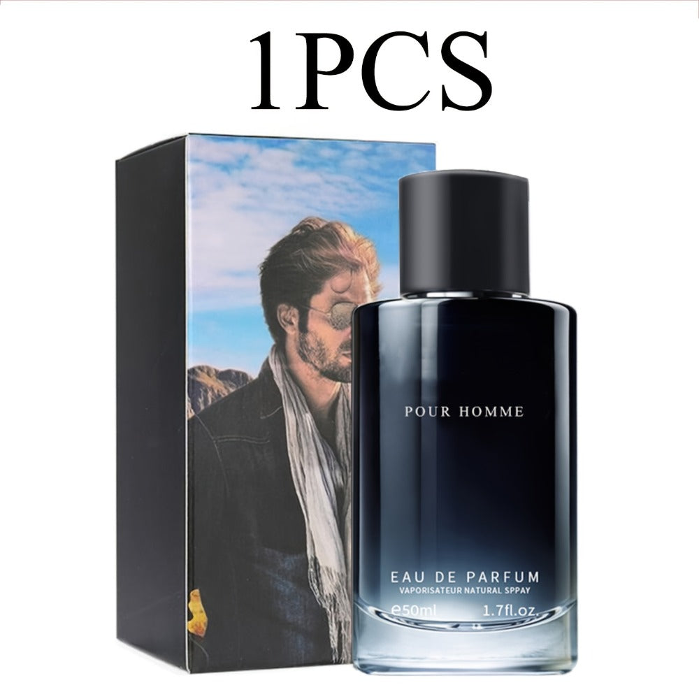 Fougere EDP for Men 2-Piece Set 50ml Pepper Lavender Cedarwood Long Lasting Paraben-Free Aromatic Masculine Eau de Parfum Dai