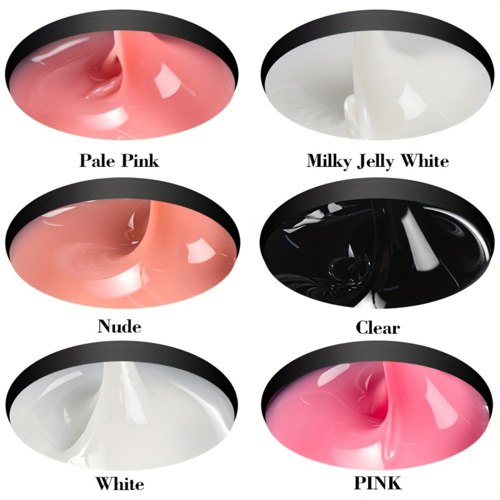 Builder Gel for Nail Extensions 150g Apex Strengthening Kit 13 Shades Clear White Pink Nude Milky Jelly Salmon UV LED Cure Pr