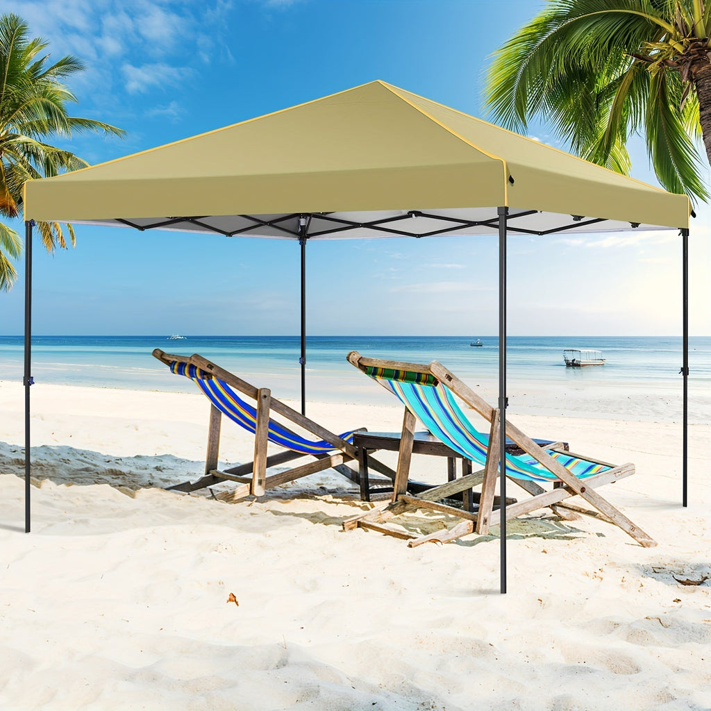 10x10ft Pop-Up Canopy Tent with Four Removable Sidewalls, Mesh Windows and Five Color Options — image 12
