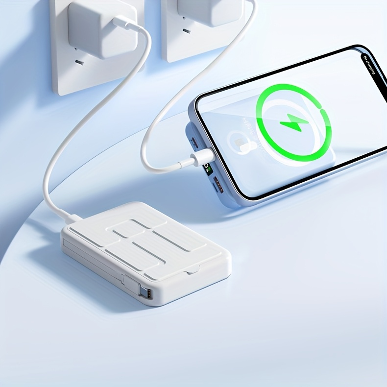 10000mAh Mobile Power, 22.W Magnetic Charging Treasure, Comes with Convenient Dual Cable, with LED Power Display — image 14