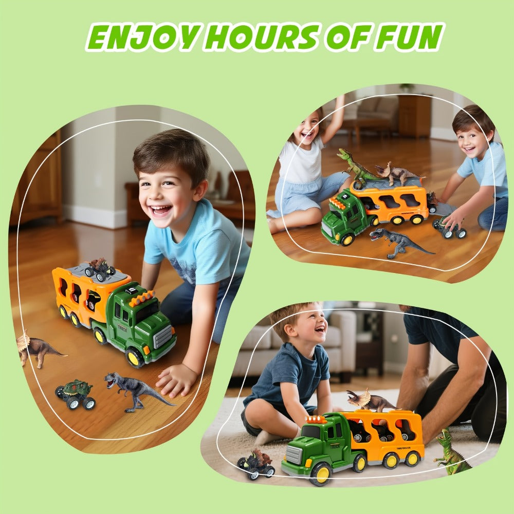 Dinosaur Transport Truck Toy Set with Lights & Sounds with the Listed Color, Size or Set Options for Everyday Use — image 11
