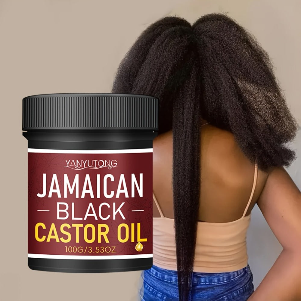 Hair Oil YANYUTONG Jamaican Black Castor 100g Red-Label Jar with Black Screw Lid for Hair and Scalp Application — image 7