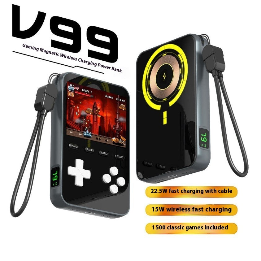 Game Machine Portable Battery For Mobile Phones 15W Magnetic Wireless Fast Charger