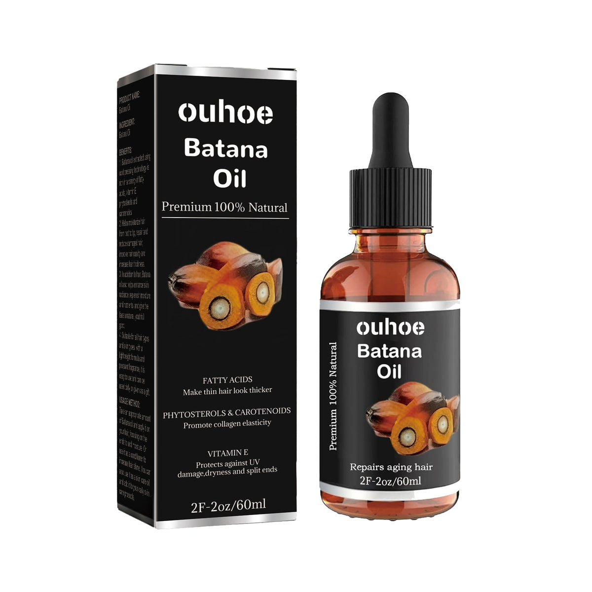 Batana Essential Oil, Hair Smoothing Anti-Loss Nourishing Skin Care Essential Oil
