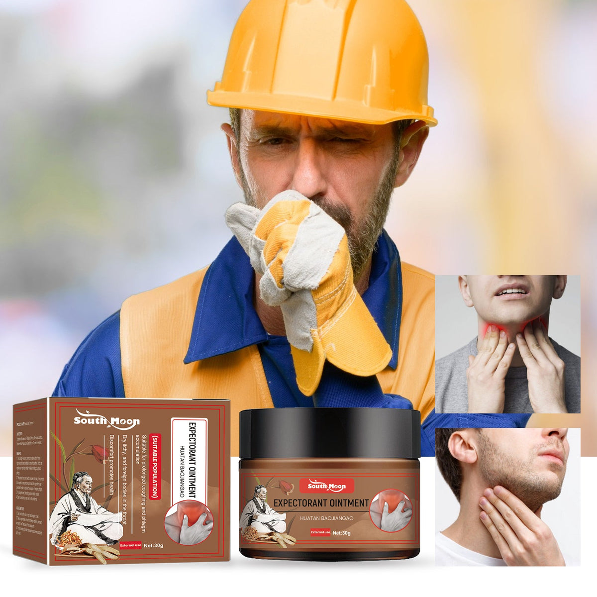 Expectorant Ointment, Body Care Relief Phlegm Throat Dry Itching Foreign Body Point Discomfort Repair Cream - V.I.P Digital Presence