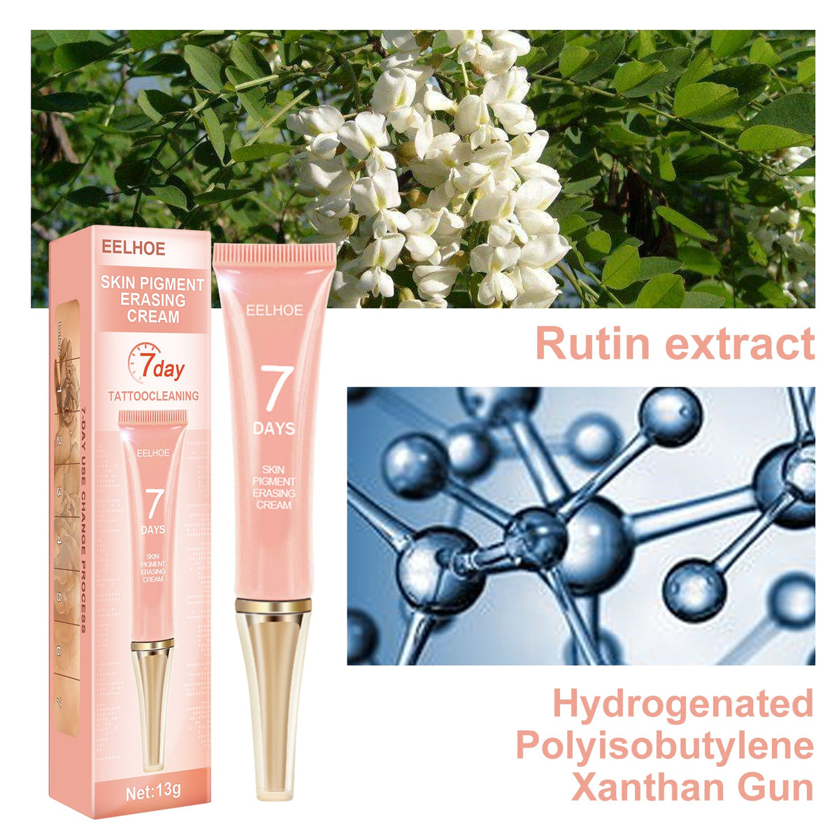 Print Remover, Plant Essence Tattoo Fade Fading Clean And Lighten Eyeliner Cleaning Cream