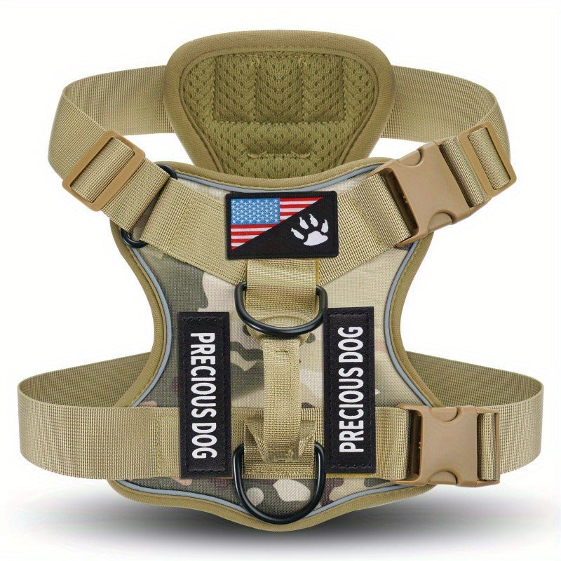 Compact Patch Dog Harness in Black and Three Green Styles with S, M, L and XL Size Options — image 14