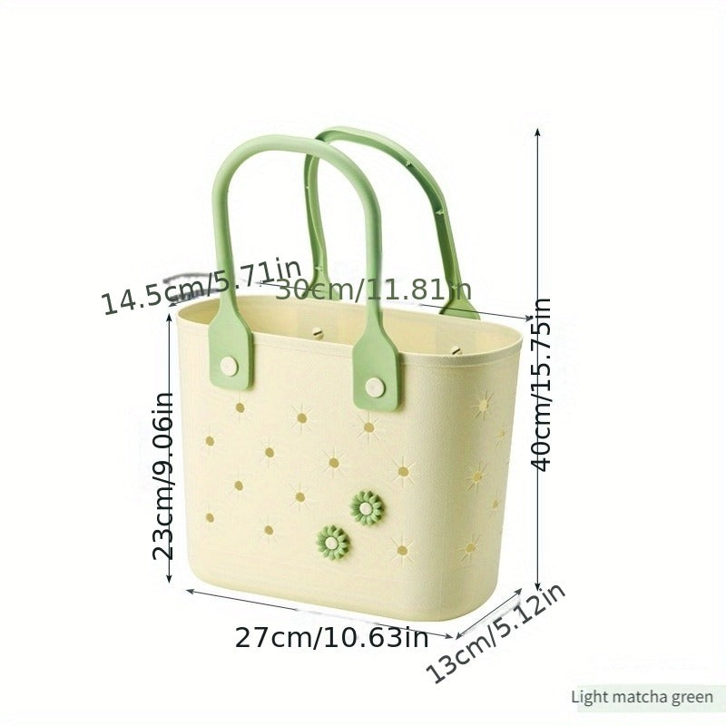 Portable Drain Storage Basket with Plastic Frame and Soft Bottom in Three Color Options for Home or Travel — image 1
